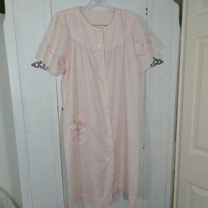 Katz Vintage Pale Pink House Coat Robe